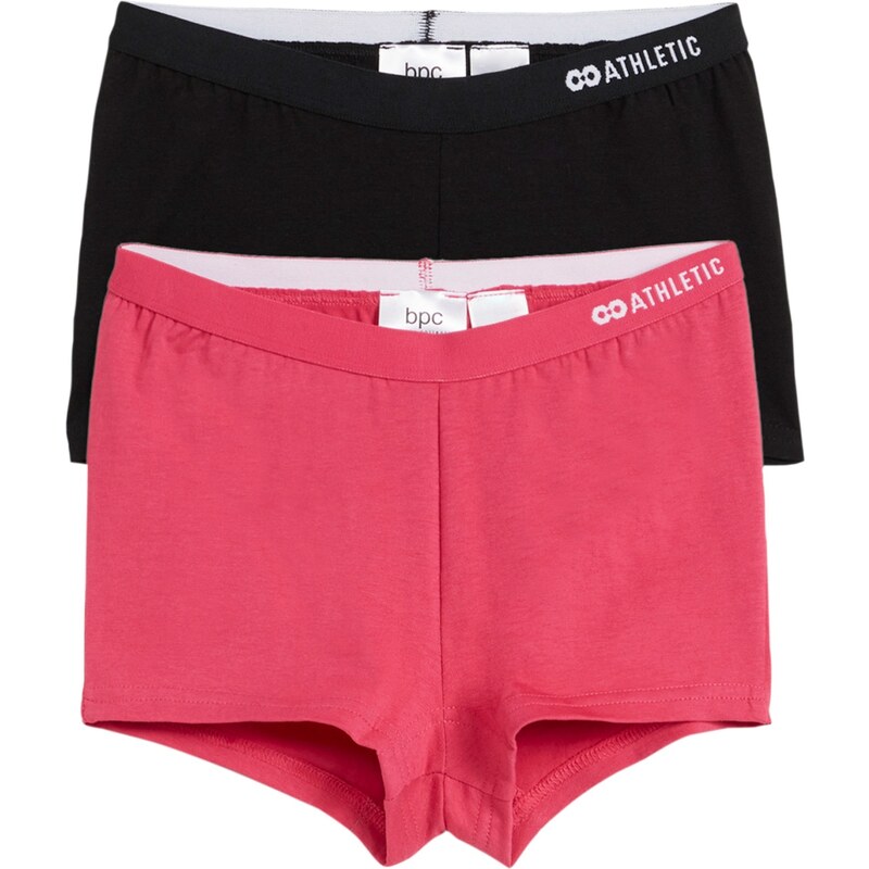 bonprix Dívčí francouzské kalhotky (2 ks) Pink
