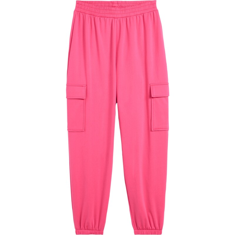 bonprix Dívčí Cargo kalhoty Pink