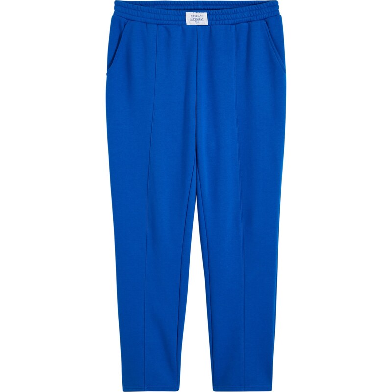 bonprix Joggingové kalhoty s dělícími švy Modrá