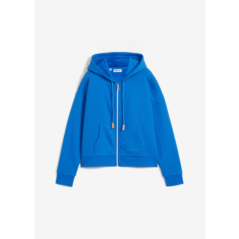 bonprix Mikinová bunda s kapucí Modrá