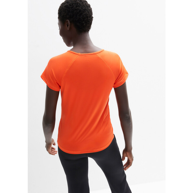 bonprix Sportovní triko, rychleschnoucí, Slim Fit Oranžová