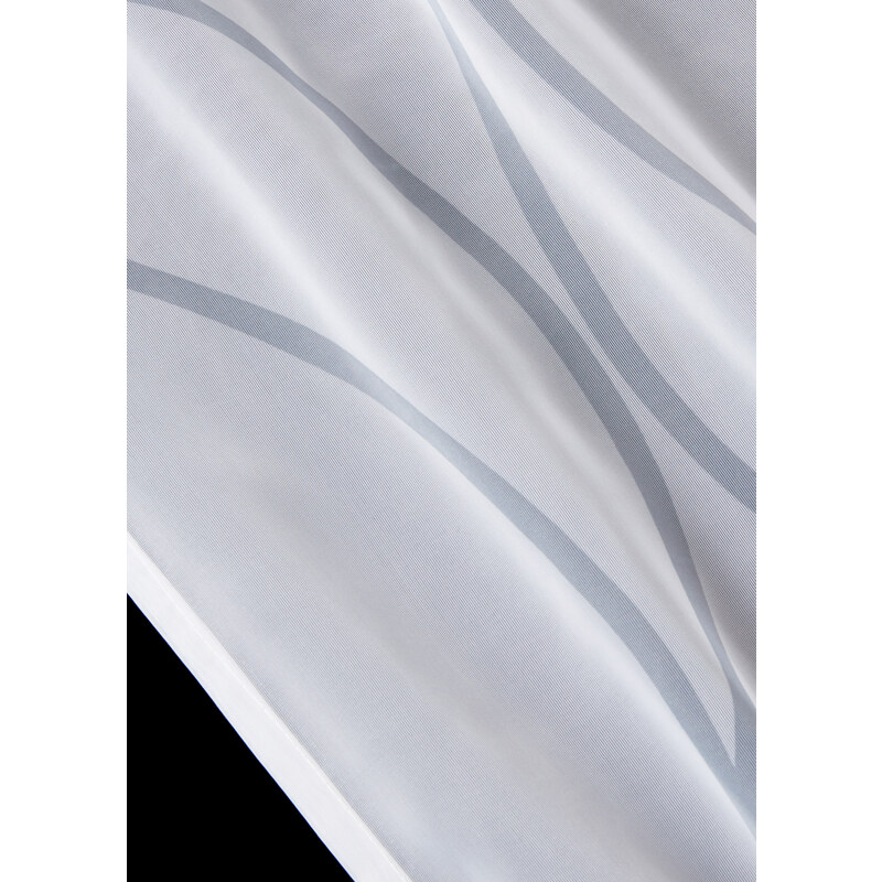 bonprix Průsvitná záclona s potiskem (1 ks) Bílá