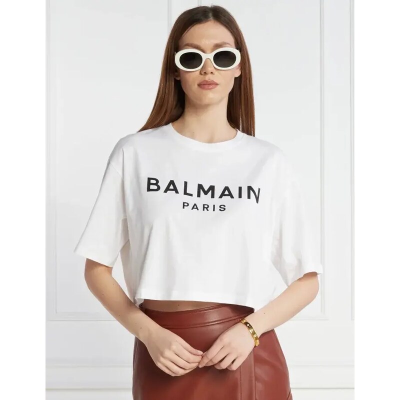 Balmain Tričko CROPPED | Regular Fit