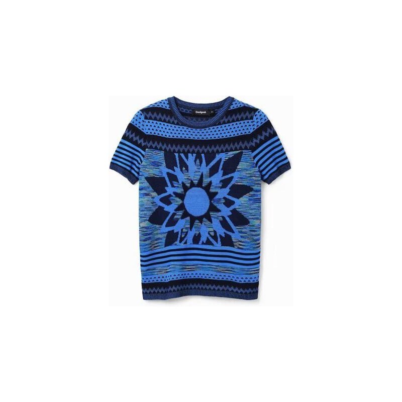 Dámské triko DESIGUAL SUN BLUE 5010 BLUE