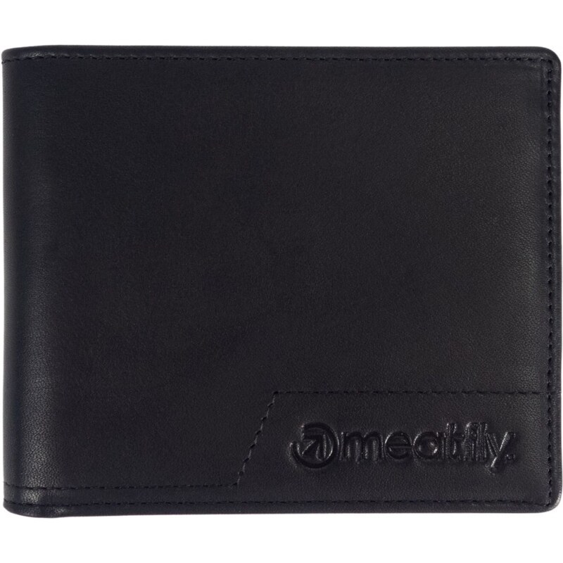 Kožená peněženka Meatfly Eliot Premium černá
