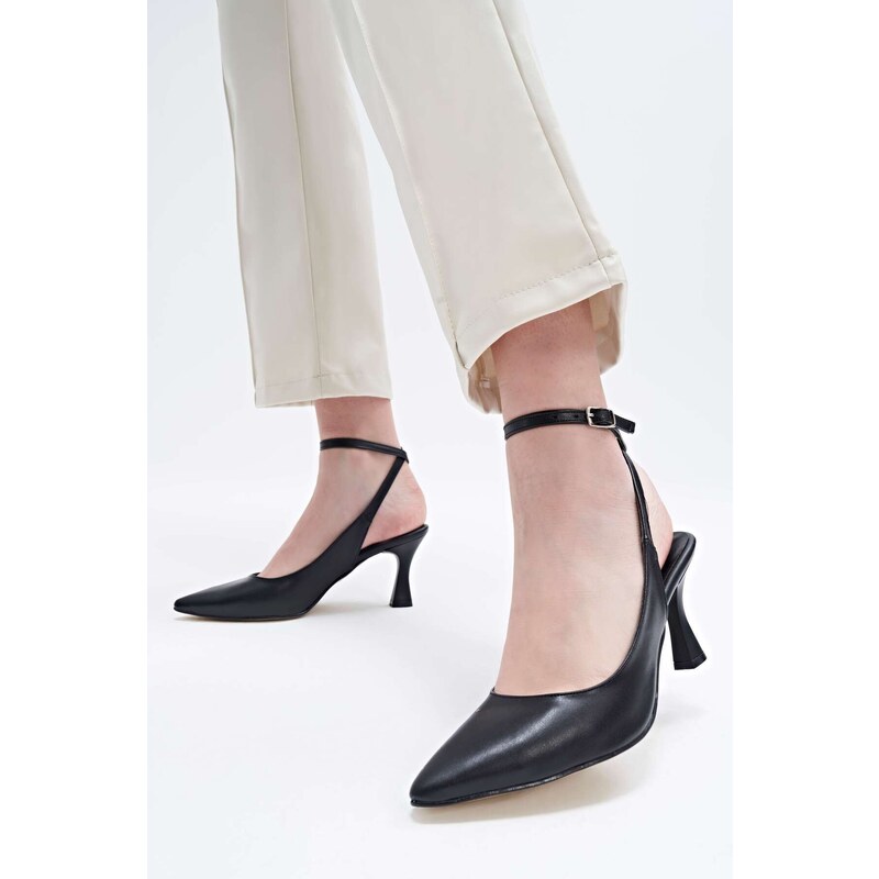 Yaya by Hotiç Women's Black Stilettos