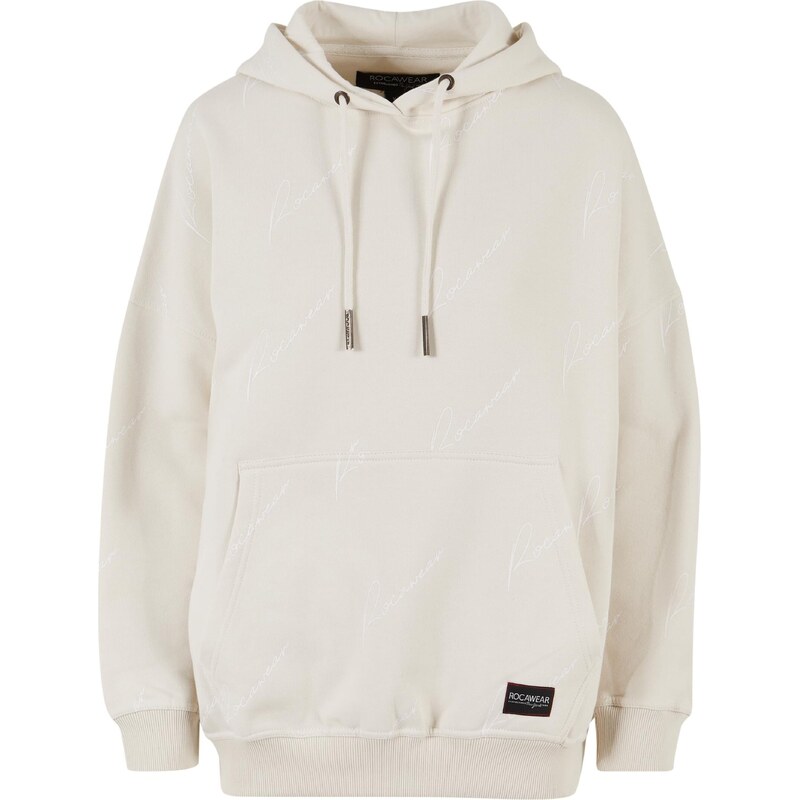 ROCAWEAR Mikina Miami černá / bílá / offwhite