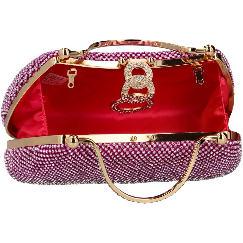Luxusní dámská kabelka do ruky MOON Keisha, fuchsiová