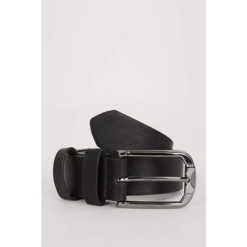 DEFACTO Man Rectangle Clasp Faux Leather Classic Belt