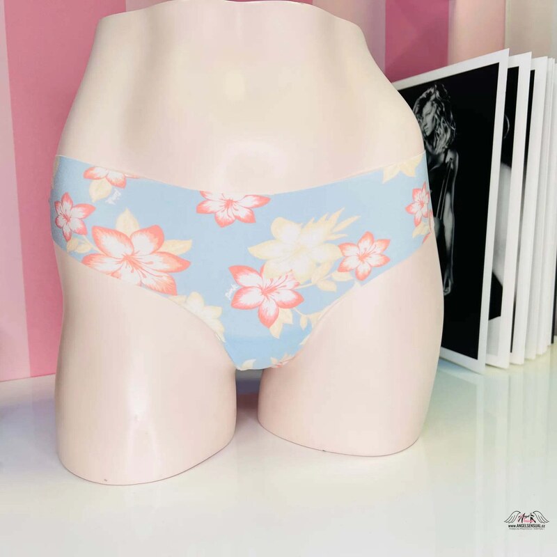 PINK Tanga s květinovým vzorem