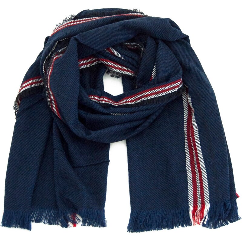 Art Of Polo Unisex's Scarf sz15327-5 Navy Blue