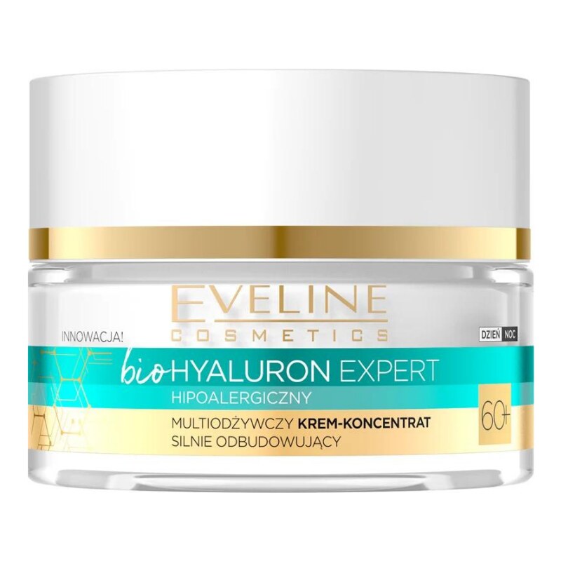 EVELINE COSMETICS - BIO HYALURON EXPERT 60+ - VEGAN vyživující liftingový krém 50 ml