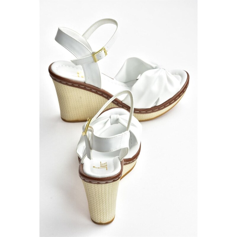 Fox Shoes White Women's Wedge Heels Shoes