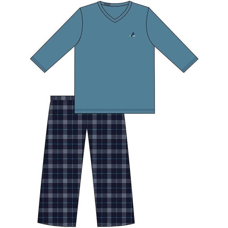 Pyjamas Cornette 124/240 Derby L/Y M-2XL teal
