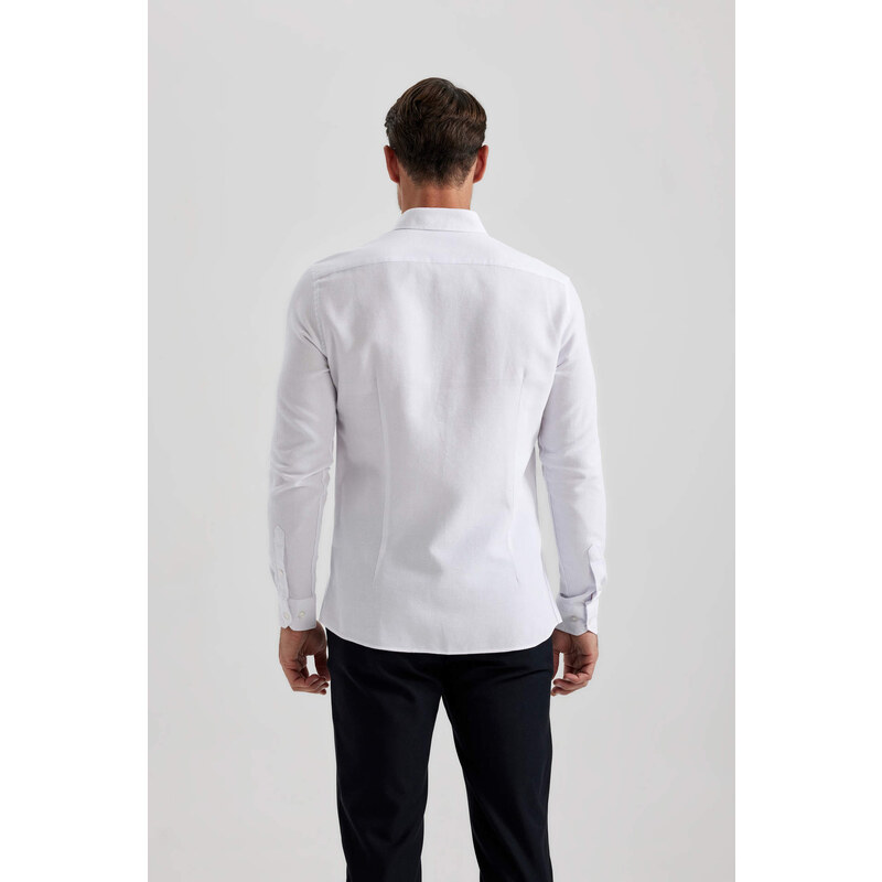 DEFACTO Modern Fit Shirt Collar Long Sleeve Shirt