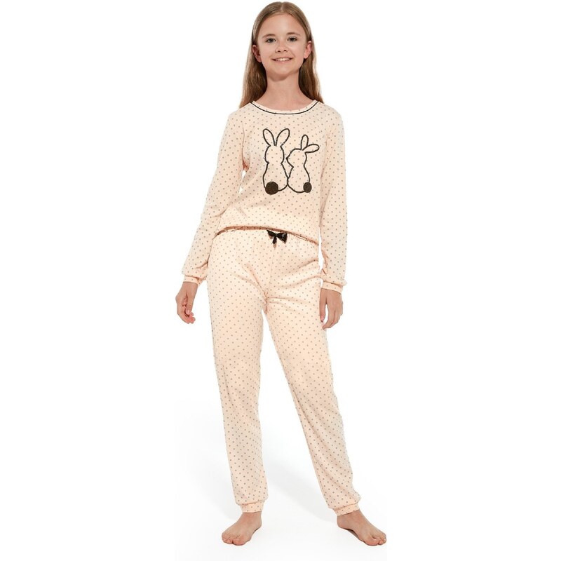 Pyjamas Cornette Kids Girl 961/151 Rabbits length/r 86-128 peach