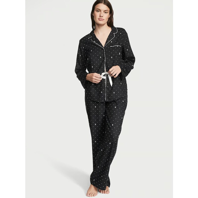 Victoria's Secret pyžamová souprava Flannel Long Pajama Set