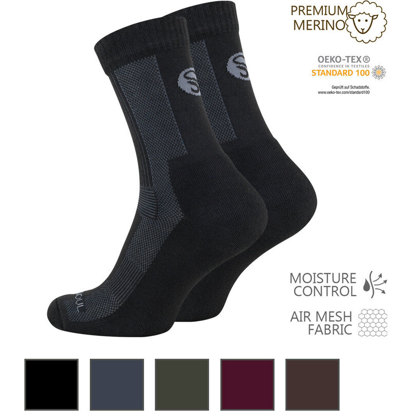 Stark Soul Ponožky unisex outdoorové vyrobené z vlny MERINO