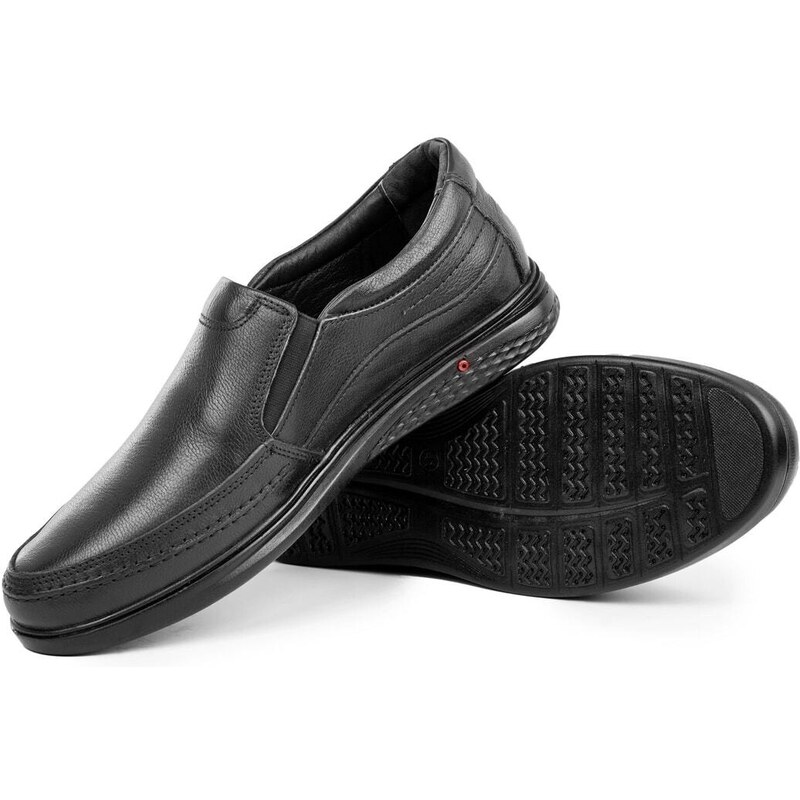 Ducavelli Cushy Genuine Leather Comfort Orthopedic Men's Casual Shoes, Dad Shoes, Orthopedic Shoes.