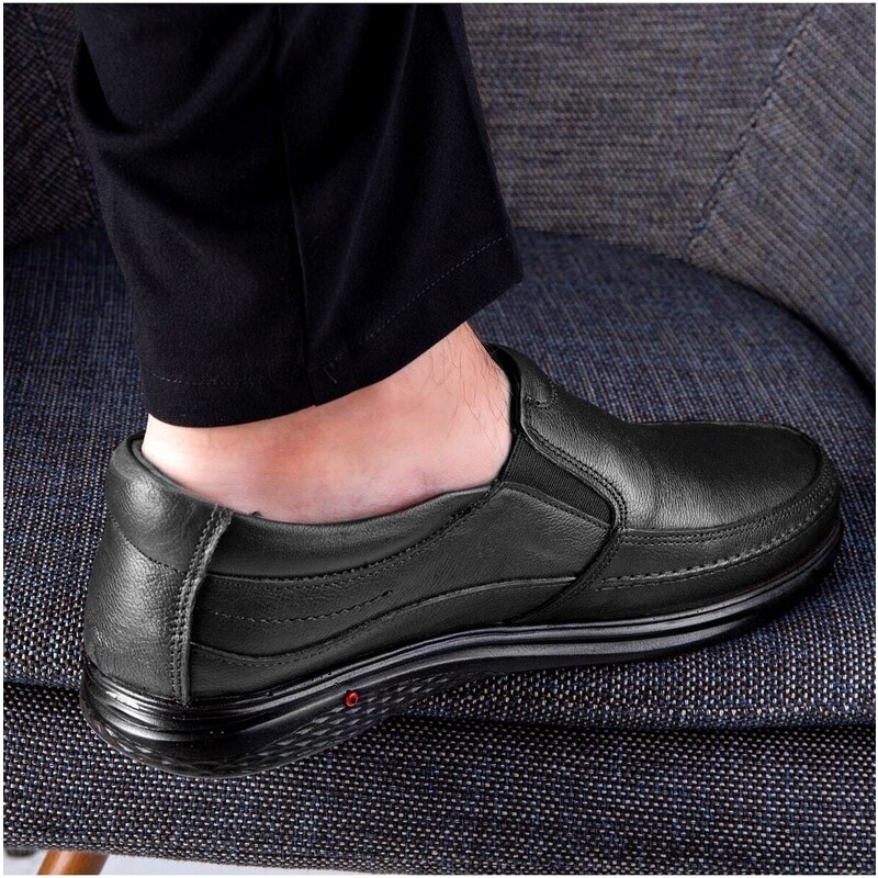 Ducavelli Cushy Genuine Leather Comfort Orthopedic Men's Casual Shoes, Dad Shoes, Orthopedic Shoes.