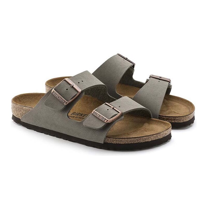 Pantofle Birkenstock Arizona dámské, šedá barva, 151211.D-Stone