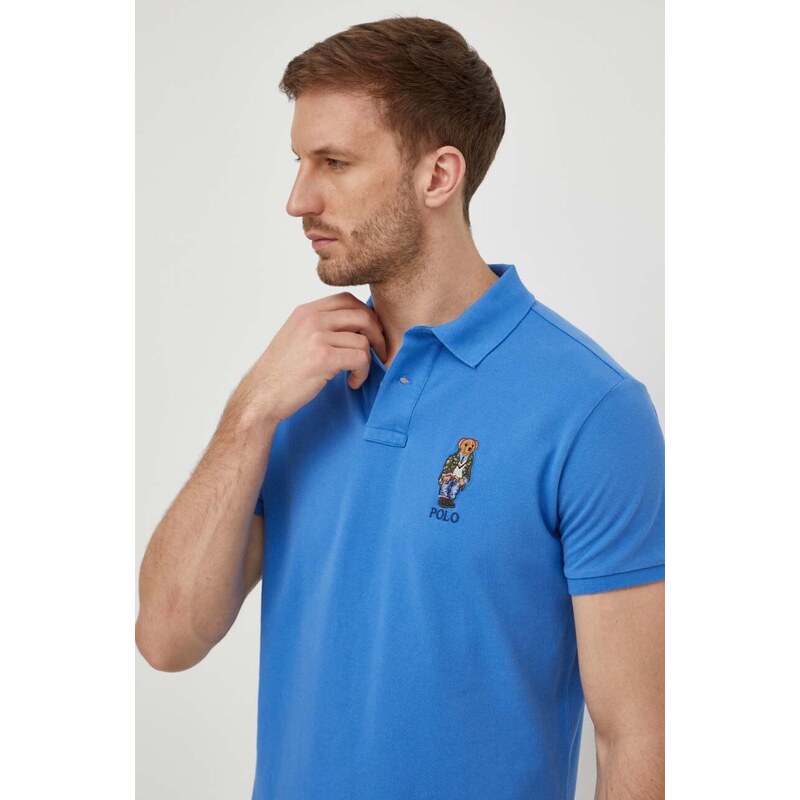 Bavlněné polo tričko Polo Ralph Lauren s aplikací