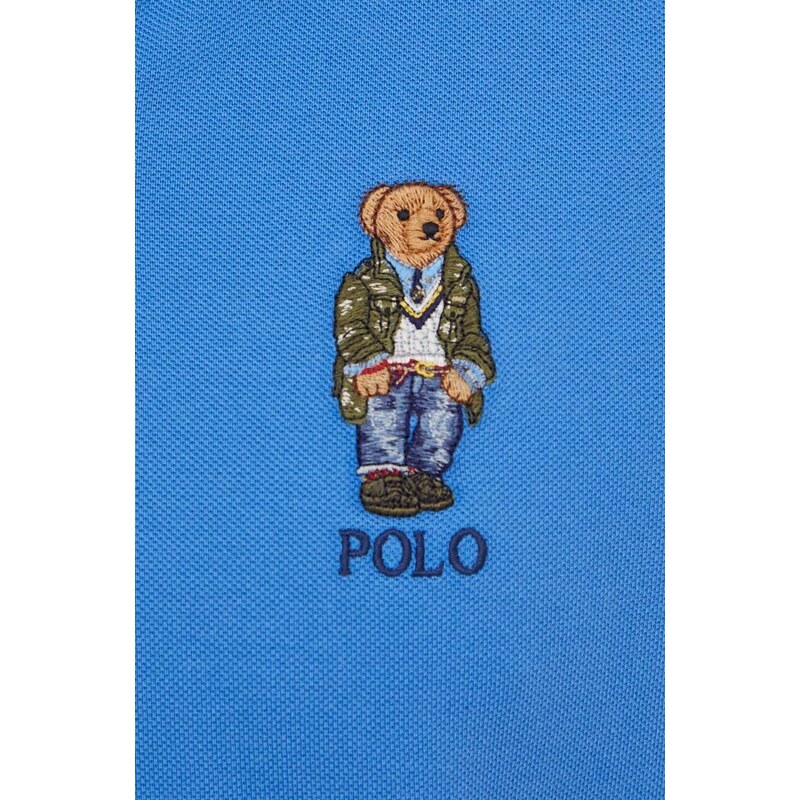 Bavlněné polo tričko Polo Ralph Lauren s aplikací