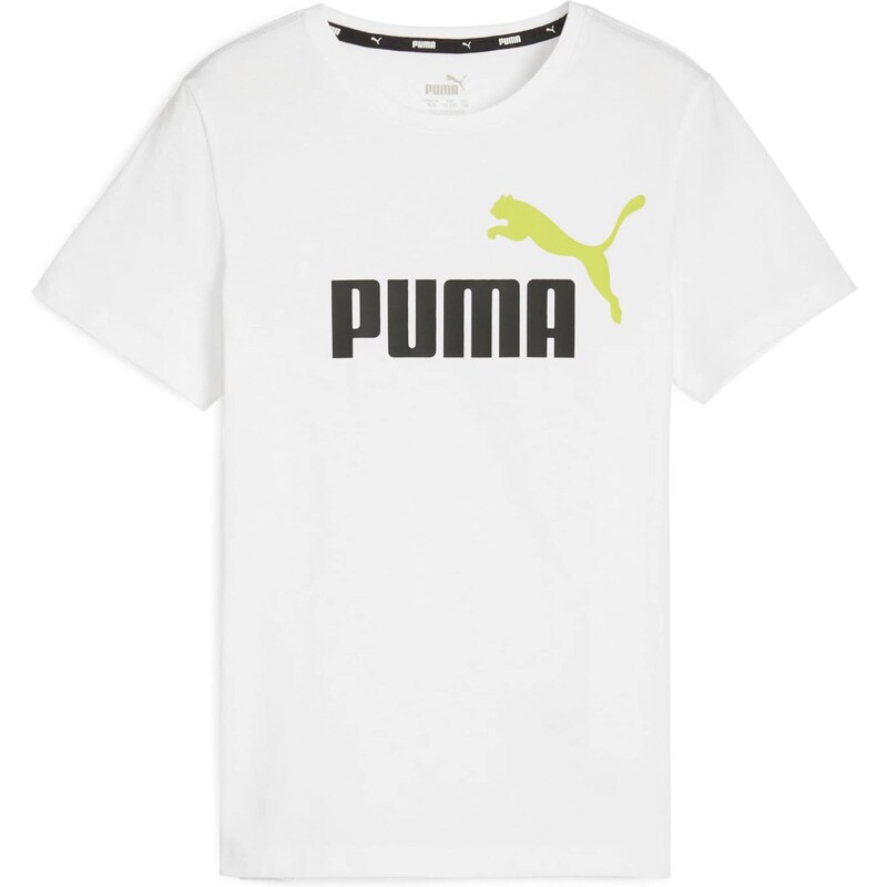 PUMA Tričko 'Essential' limetková / černá / bílá