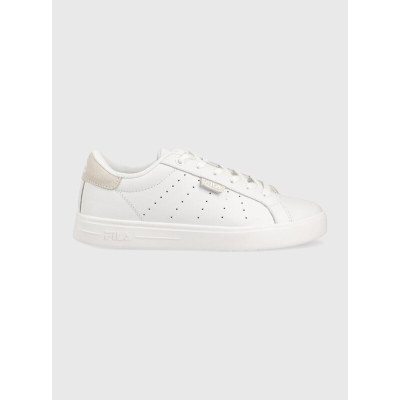 Kožené sneakers boty Fila LUSSO bílá barva, FFW0285