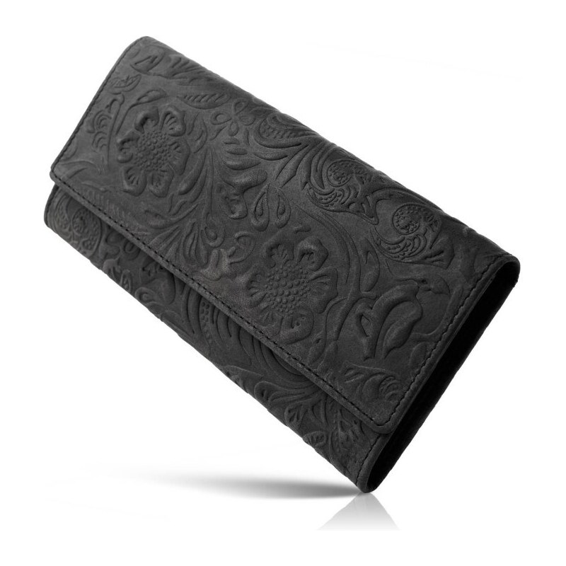 Dámská kožená peněženka Paolo Peruzzi IN-35 černá
