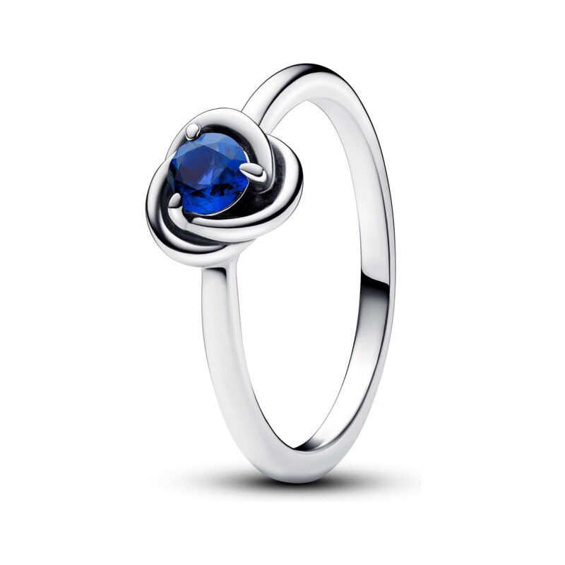 PANDORA prsten Modrý kruh věčnosti
