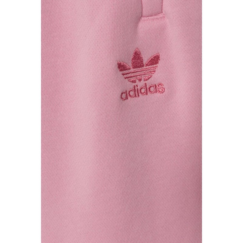 Dětské tepláky adidas Originals růžová barva, hladké