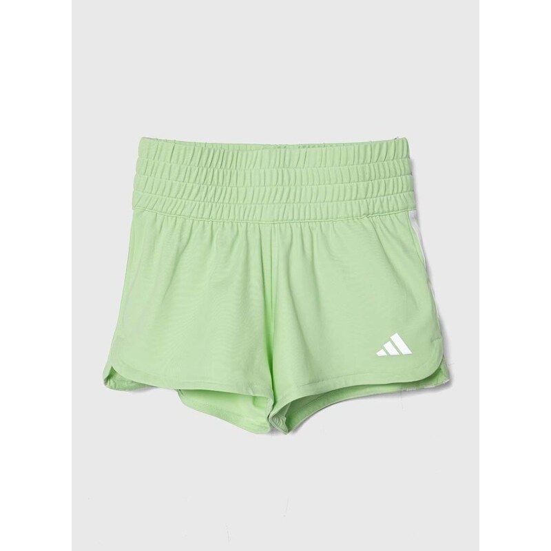 Dětské kraťasy adidas zelená barva, s aplikací