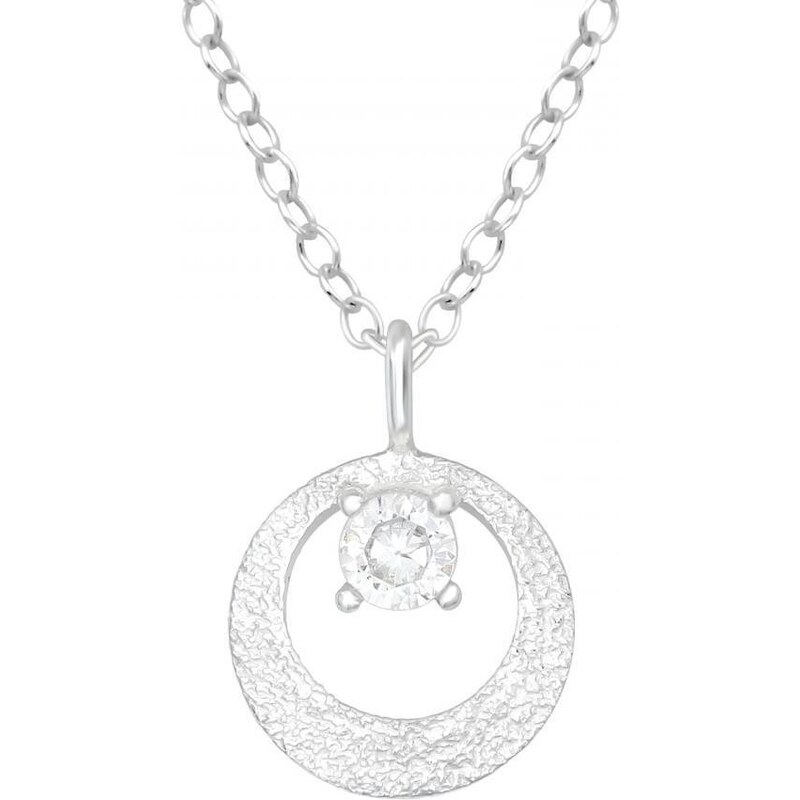 Šperkovní stříbro 925 náhrdelníky s kameny KULATÝ
