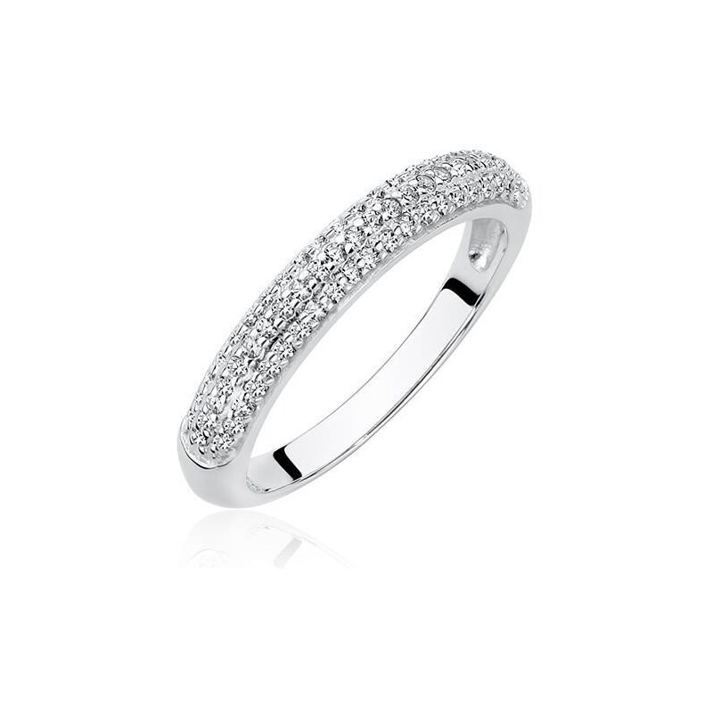 Stříbrný prsten se zirkony Z1553A - 50 | EU-10 | UK-K | USA-5,5