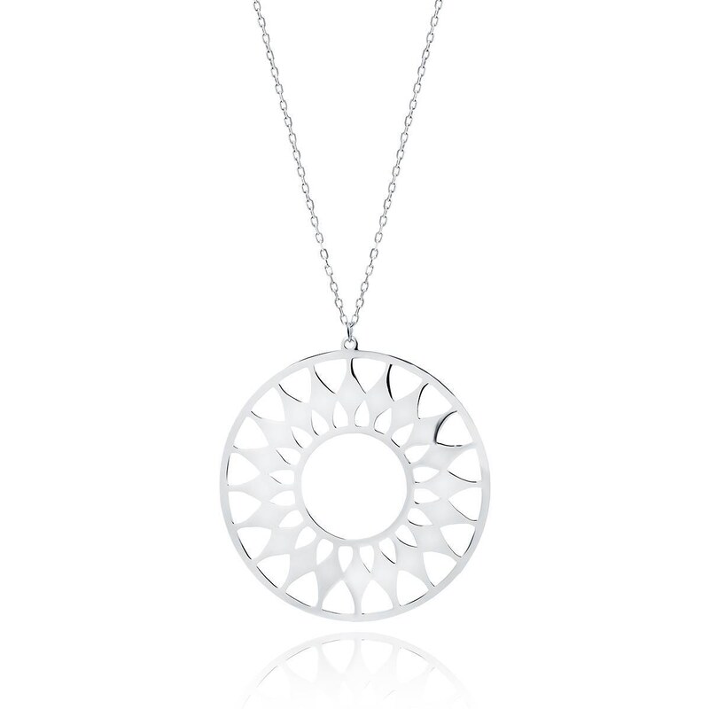 Stříbrný náhrdelník MANDALA SLUNCE Z1801NR
