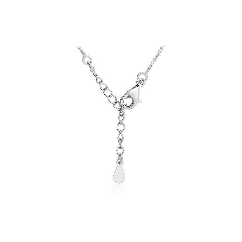 Stříbrný svatební náhrdelník se zirkony 14874