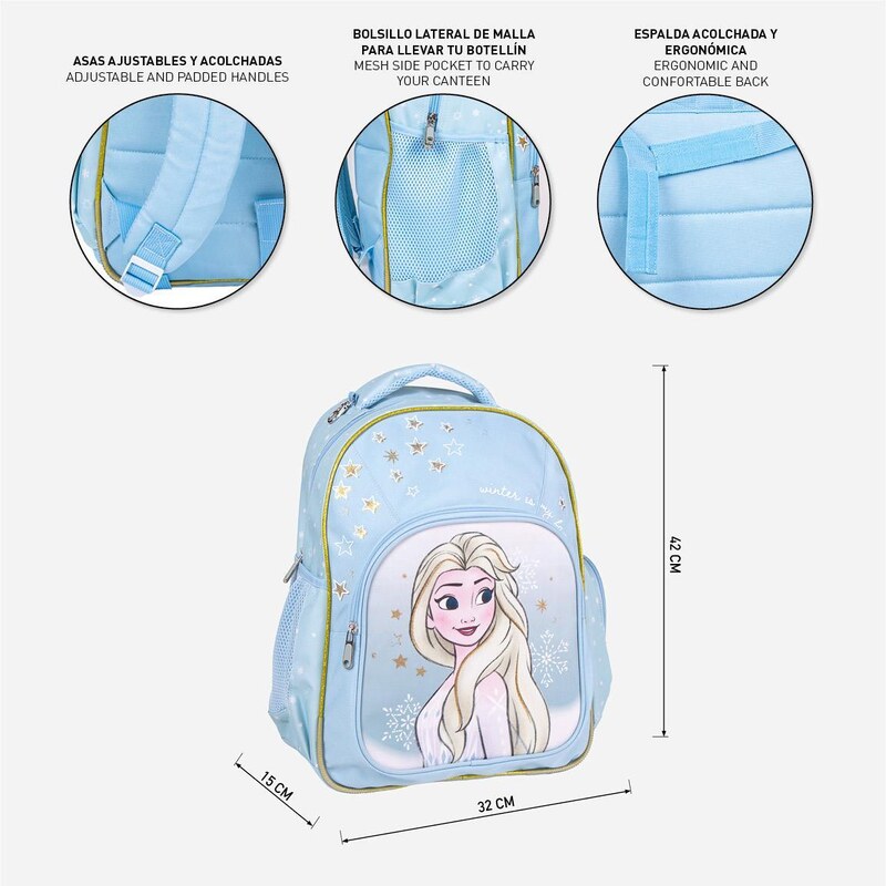 BACKPACK SCHOOL MEDIUM 42 CM FROZEN