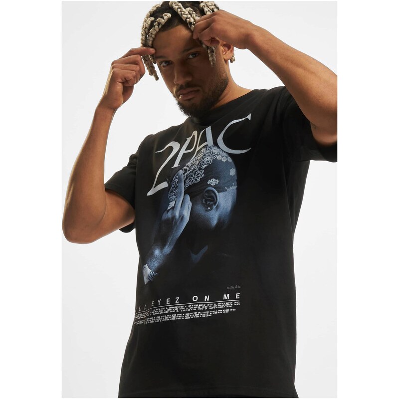Mister Tee Tupac All F*ck the World 2.0 Oversize tričko černé