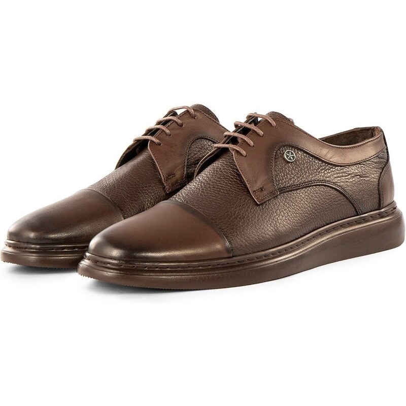 Ducavelli Stern Genuine Leather Men's Casual Classic Shoes, Genuine Leather Classic Shoes, Derby Classic.