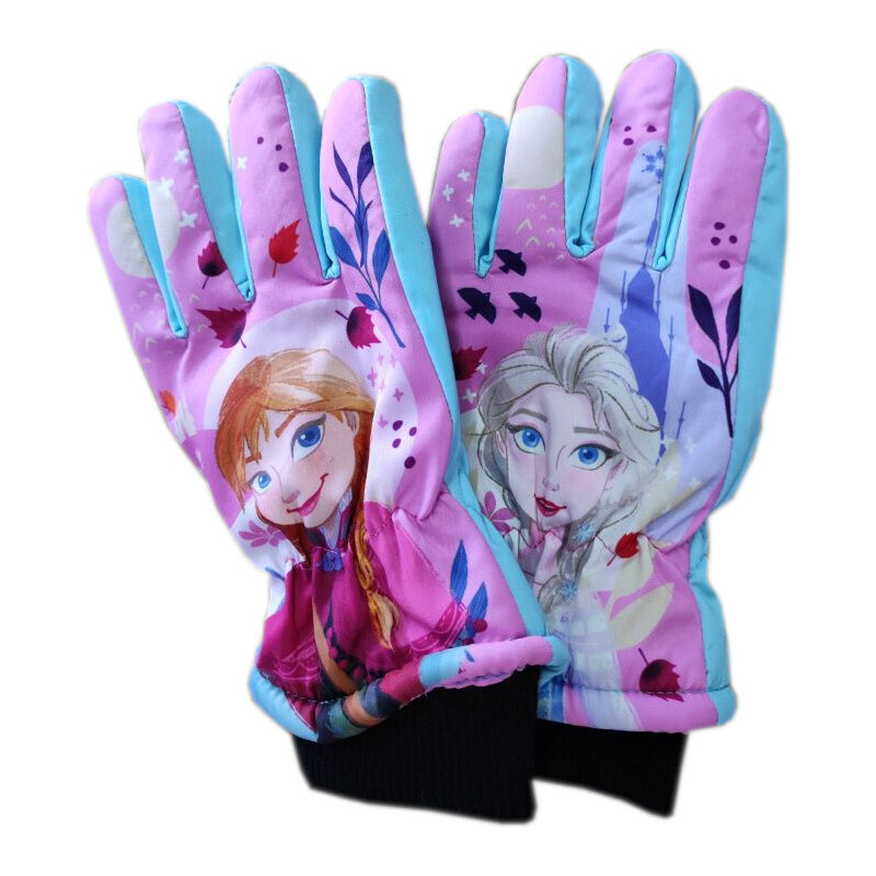 Setino Dívčí prstové rukavice Frozen FR-A-GLOVES-211 - tyrkysová