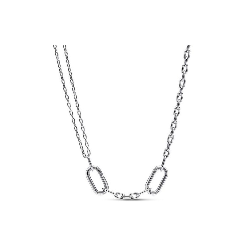 Pandora Módní stříbrný náhrdelník na přívěsky Me 392303C00-45