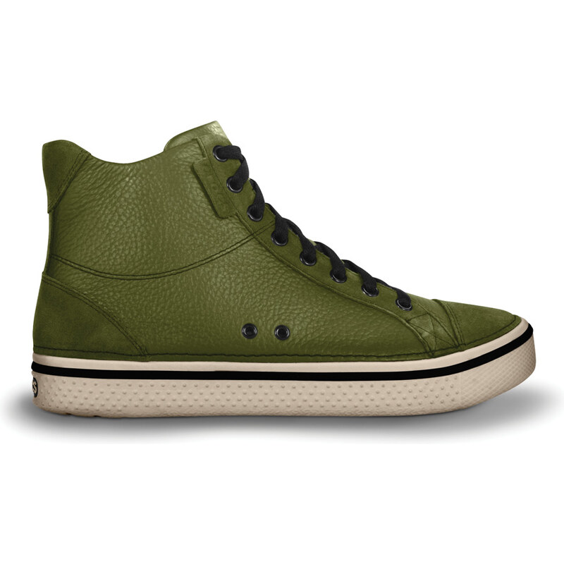 CrocsHover Mid Leather Army Green/Stucco M12