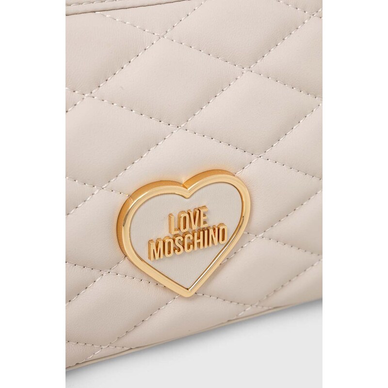 Kabelka Love Moschino béžová barva