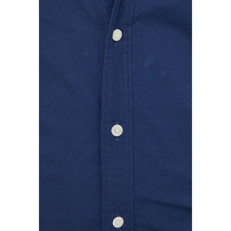 Košile Levi's pánská, tmavomodrá barva, slim, s klasickým límcem