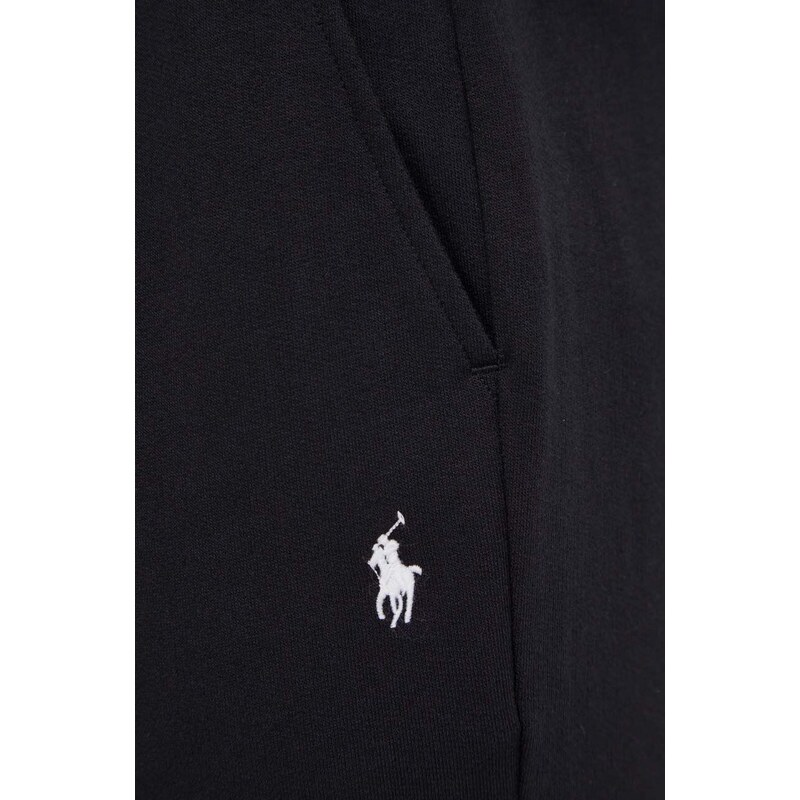 Tepláky Polo Ralph Lauren černá barva, s potiskem
