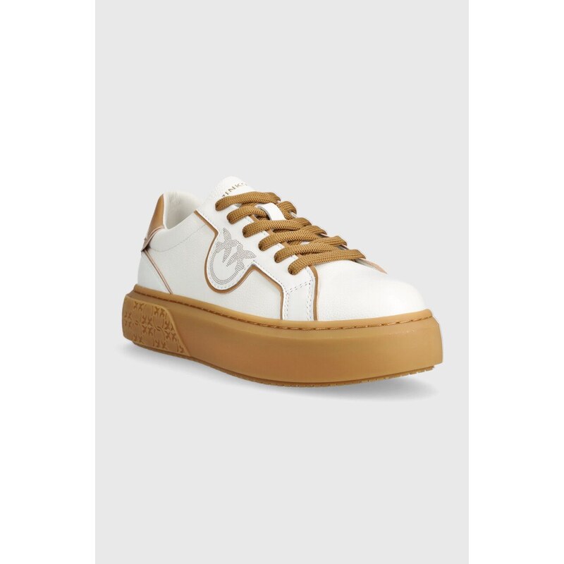 Sneakers boty Pinko SS0003 P016 I5L bílá barva, Yoko 01