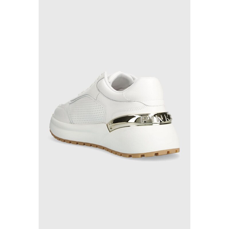 Kožené sneakers boty Pinko SS0019 P001 Z1B bílá barva, Gem 01