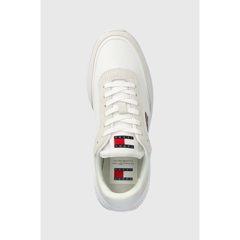 Sneakers boty Tommy Jeans TJW TECH RUNNER ESS bílá barva, EN0EN02511