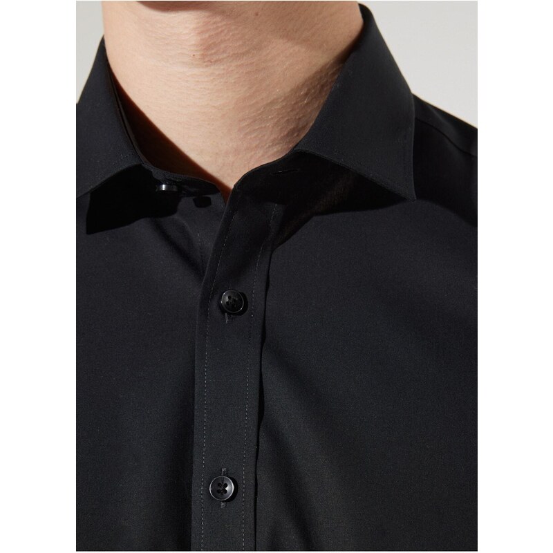ALTINYILDIZ CLASSICS Shirt Collar Black Men's Shirts